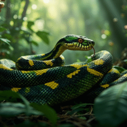 rüyada yılan görmek anlamı. Rüyada sarı siyah yılan görmek. Yeşillik içinde duran yılanın fotoğrafı.